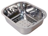 Colander BOX-sinks stainless steel, Stainless steel