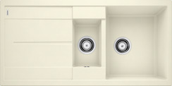 BLANCO METRA 6 S, SILGRANIT, jasmine, w/o drain remote control, w/o accessories, reversible, 600 mm min. cabinet size