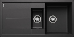BLANCO METRA 6 S, SILGRANIT, anthracite, w/o drain remote control, w/o accessories, reversible, 600 mm min. cabinet size
