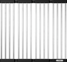 Foldable Grid 460x425, stainless steel/plastic