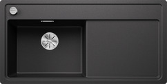 BLANCO ZENAR XL 6 S-F, SILGRANIT, anthrazit, mit Ablauffernbedienung, ohne Zubehör, Becken links, 600 mm Untermaß