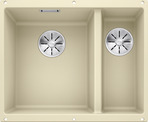 BLANCO SUBLINE 340/160-U, SILGRANIT, champagne, w/o drain remote control, Bowl left, 600 mm min. cabinet size