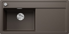 BLANCO ZENAR XL 6 S-F, SILGRANIT, cafe, mit Ablauffernbedienung, ohne Zubehör, Becken links, 600 mm Untermaß