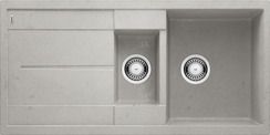 BLANCO METRA 6 S, SILGRANIT, concrete-style, w/o drain remote control, reversible, 600 mm min. cabinet size