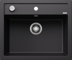 BLANCO DALAGO 6, SILGRANIT, schwarz, mit Ablauffernbedienung, keine Beckenlage, 600 mm Untermaß