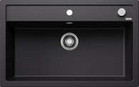 BLANCO DALAGO 8, SILGRANIT, schwarz, mit Ablauffernbedienung, keine Beckenlage, 800 mm Untermaß