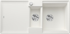 BLANCO ADIRA 6 S-F, SILGRANIT, white, with drain remote control, with accessories, reversible, 600 mm min. cabinet size