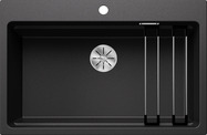 BLANCO ETAGON 8, SILGRANIT, anthrazit, ohne Ablauffernbedienung, mit Zubehör, keine Beckenlage, 800 mm Untermaß