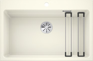 BLANCO ETAGON 8, SILGRANIT, jasmine, w/o drain remote control, with accessories, w/o bowl layout, 800 mm min. cabinet size