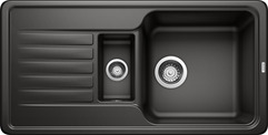 BLANCO FAVOS 6 S, SILGRANIT, schwarz, ohne Ablauffernbedienung, reversibel, 600 mm Untermaß