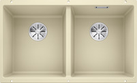 BLANCO SUBLINE 350/350-U, SILGRANIT, champagne, w/o drain remote control, w/o bowl layout, 800 mm min. cabinet size