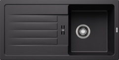 BLANCO FAVUM 45 S, SILGRANIT, schwarz, ohne Ablauffernbedienung, reversibel, 450 mm Untermaß