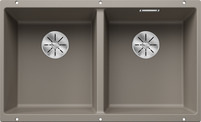 BLANCO SUBLINE 350/350-U, SILGRANIT, tartufo, w/o drain remote control, w/o bowl layout, 800 mm min. cabinet size