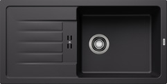 BLANCO FAVUM XL 6 S, SILGRANIT, schwarz, ohne Ablauffernbedienung, reversibel, 600 mm Untermaß