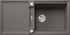 BLANCO ADIRA XL 6 S, SILGRANIT, volcano grey, with drain remote control, with accessories, reversible, 600 mm min. cabinet size