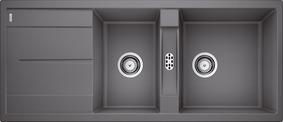 BLANCO METRA 8 S, SILGRANIT, rock grey, w/o drain remote control, reversible, 800 mm min. cabinet size