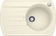 BLANCO RONDOVAL 45 S, SILGRANIT, jasmine, with drain remote control, reversible, 450 mm min. cabinet size