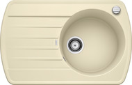 BLANCO RONDOVAL 45 S, SILGRANIT, champagne, with drain remote control, reversible, 450 mm min. cabinet size
