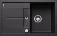 BLANCO METRA 45 S, SILGRANIT, schwarz, mit Ablauffernbedienung, reversibel, 450 mm Untermaß