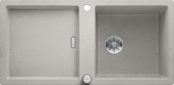 BLANCO ADON XL 6 S, SILGRANIT, concrete-style, with drain remote control, w/o accessories, reversible, 600 mm min. cabinet size