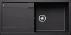 BLANCO METRA XL 6 S, SILGRANIT, schwarz, ohne Ablauffernbedienung, reversibel, 600 mm Untermaß