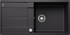 BLANCO METRA XL 6 S-F, SILGRANIT, schwarz, mit Ablauffernbedienung, reversibel, 600 mm Untermaß