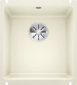 BLANCO SUBLINE 375-U, Ceramic PuraPlus, magnolia glossy, w/o drain remote control, w/o bowl layout, 450 mm min. cabinet size