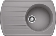 BLANCO RONDOVAL 45 S, SILGRANIT, alu metallic, w/o drain remote control, reversible, 450 mm min. cabinet size