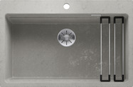 BLANCO ETAGON 8, SILGRANIT, concrete-style, w/o drain remote control, with accessories, w/o bowl layout, 800 mm min. cabinet size