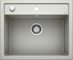 BLANCO DALAGO 6, SILGRANIT, pearl grey, with drain remote control, w/o bowl layout, 600 mm min. cabinet size