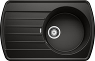 BLANCO RONDOVAL 45 S, SILGRANIT, black, w/o drain remote control, reversible, 450 mm min. cabinet size