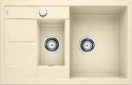 BLANCO METRA 6 S Compact, SILGRANIT, champagne, with drain remote control, reversible, 600 mm min. cabinet size