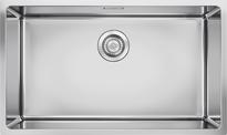 BLANCO QUATO 700-U, Edelstahl Bürstfinish, keine Beckenlage, 800 mm Untermaß