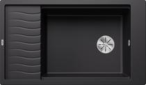BLANCO ELON XL 8 S, SILGRANIT, schwarz, ohne Ablauffernbedienung, mit Zubehör, reversibel, 800 mm Untermaß