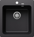 BLANCO NAYA 45, SILGRANIT, black, w/o drain remote control, w/o bowl layout, 450 mm min. cabinet size