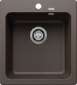 BLANCO NAYA 45, SILGRANIT, coffee, w/o drain remote control, w/o bowl layout, 450 mm min. cabinet size