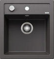 BLANCO DALAGO 45, SILGRANIT, rock grey, with drain remote control, w/o bowl layout, 450 mm min. cabinet size