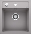 BLANCO DALAGO 45-F, SILGRANIT, alu metallic, with drain remote control, w/o bowl layout, 450 mm min. cabinet size