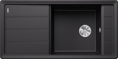 BLANCO FARON XL 6 S, SILGRANIT, schwarz, ohne Ablauffernbedienung, ohne Zubehör, reversibel, 600 mm Untermaß