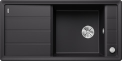 BLANCO FARON XL 6 S, SILGRANIT, schwarz, mit Ablauffernbedienung, ohne Zubehör, reversibel, 600 mm Untermaß