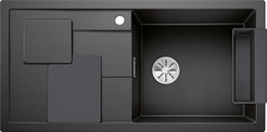 BLANCO SITY XL 6 S, SILGRANIT, anthracite, w/o drain remote control, with accessories, Bowl right, 600 mm min. cabinet size