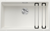 BLANCO ETAGON 700-U, SILGRANIT, weiß, ohne Ablauffernbedienung, mit Zubehör, keine Beckenlage, 800 mm Untermaß