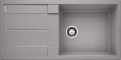 BLANCO METRA XL 6 S, SILGRANIT, alu metallic, w/o drain remote control, with siphon, reversible, 600 mm min. cabinet size