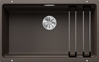 BLANCO ETAGON 700-U, SILGRANIT, cafe, ohne Ablauffernbedienung, mit Zubehör, keine Beckenlage, 800 mm Untermaß