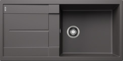 BLANCO METRA XL 6 S, SILGRANIT, rock grey, w/o drain remote control, with siphon, reversible, 600 mm min. cabinet size