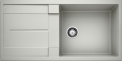 BLANCO METRA XL 6 S, SILGRANIT, pearl grey, w/o drain remote control, with siphon, reversible, 600 mm min. cabinet size