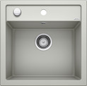 BLANCO DALAGO 5, SILGRANIT, pearl grey, with drain remote control, w/o bowl layout, 500 mm min. cabinet size