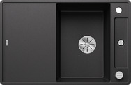 BLANCO AXIA III 45 S-F, SILGRANIT, anthracite, incl. cutting board glass, reversible, 450 mm min. cabinet size