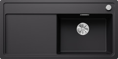 BLANCO ZENAR XL 6 S-F, SILGRANIT, noir, vidage automatique, sans acc., Cuve principale à droite, 600 mm Taille sous meuble min.