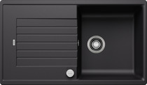 BLANCO ZIA 5 S, SILGRANIT, schwarz, mit Ablauffernbedienung, reversibel, 500 mm Untermaß